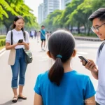 기후 변화 대응을 위한 시민 과학 프로젝트 - Urban Air Quality Monitors in Action**
A diverse group of cheerful Thai citizen scientists, includin...